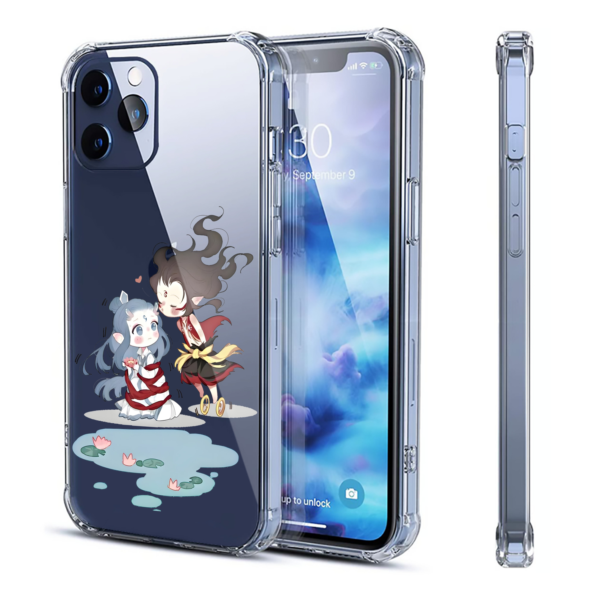 （画像用） Ne Zha 2 ナタ 魔童の大暴れ 【iPhone 12シリーズ対応】透明スマホケース（クリアソフトケース）